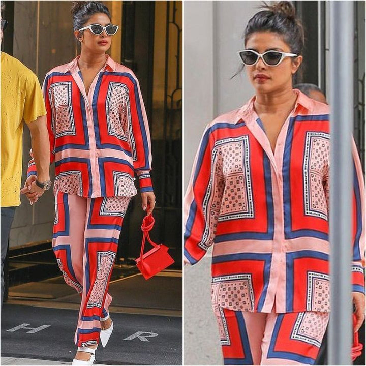 Priyanka Chopra Inspired Urban Chic Printed Co-ord Set