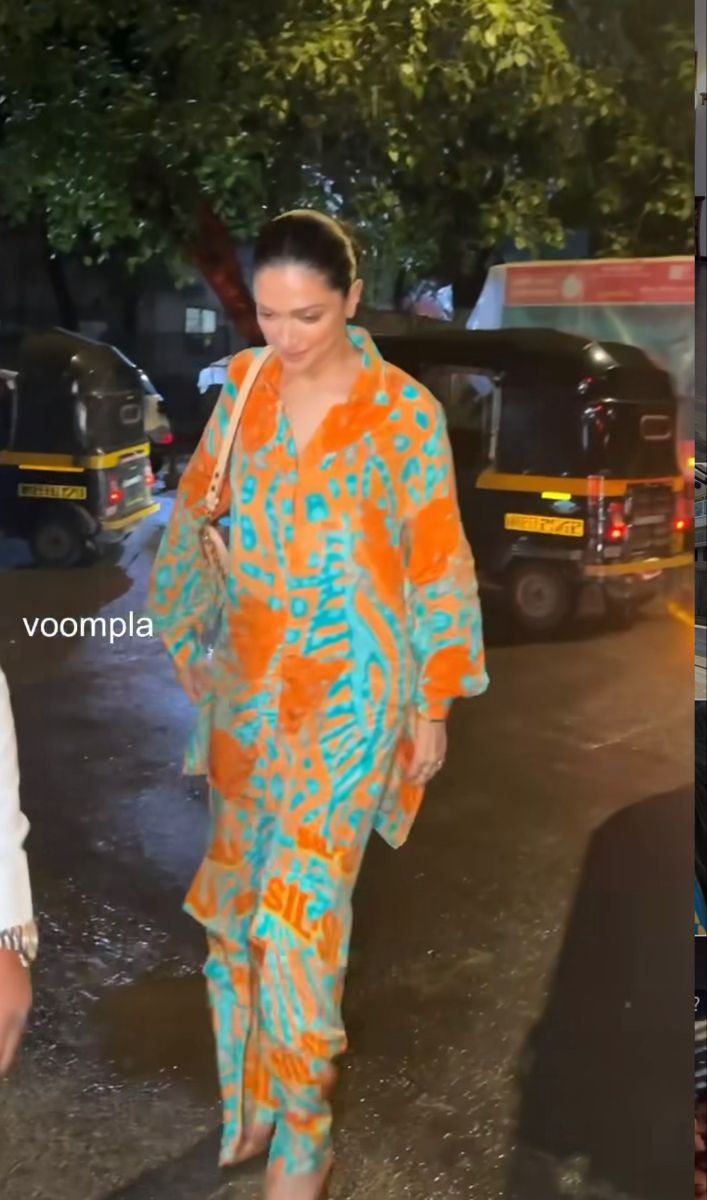 Deepika Padukone Inspired Abstract Print Co-ord Set (Shirt & Pants)