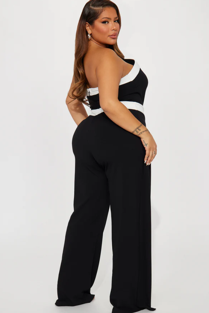 Monochrome Maven Jumpsuit