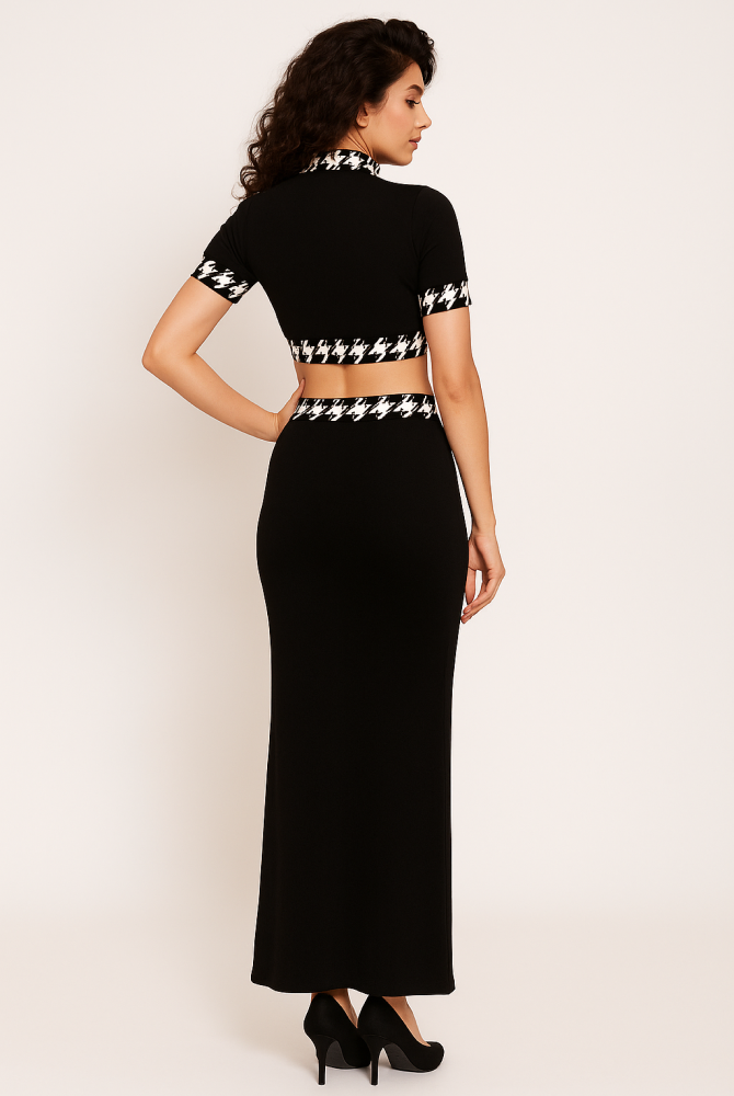 Houndstooth Glam Co-Ord Set