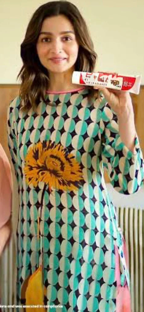 Alia Bhatt inspired Geo Bloom Printed Co-ord Set