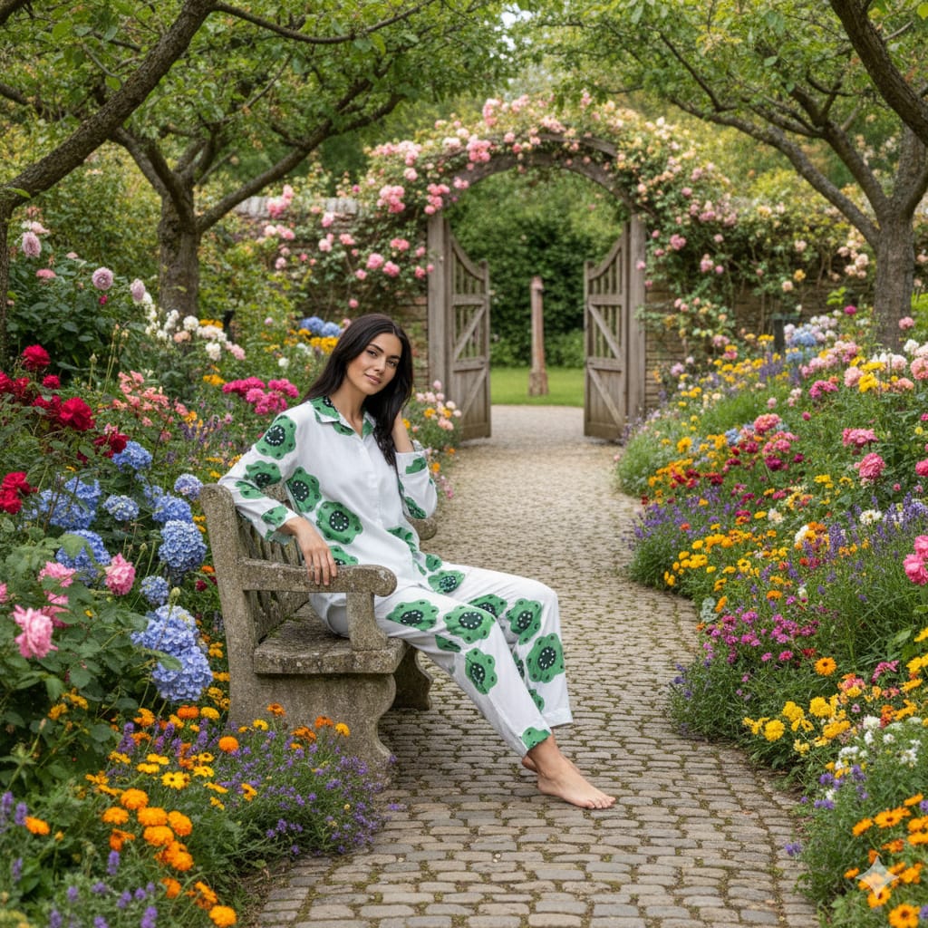 Karisma Kapoor inspired Ivory Bloom Floral Co-ord Set