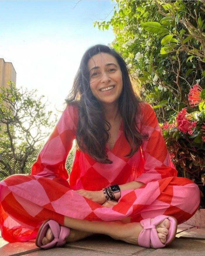 Karisma Kapoor inspired Geometric Printed Coord Set