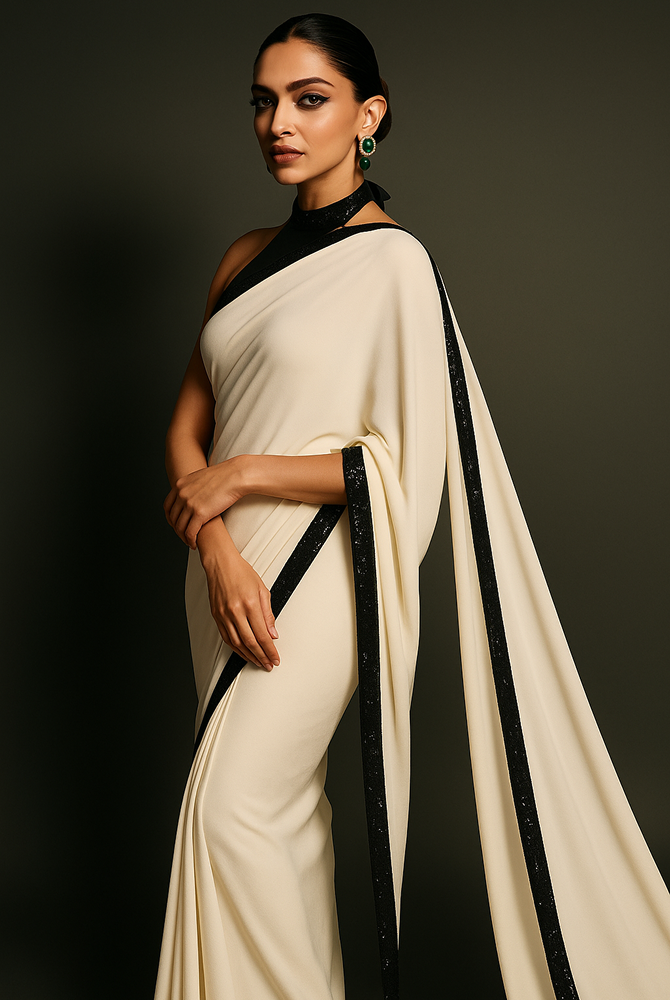 Deepika Sequin Embroidered Saree
