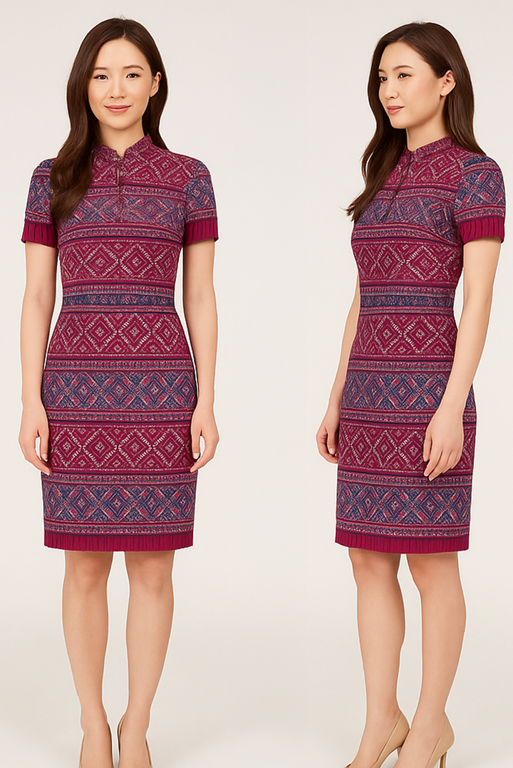 Royal Orchid Ethnic formal skirt top set